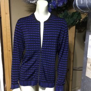 Chico’s Travelers Blue & Black Sweater